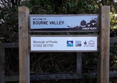 Bourne Valley site signage