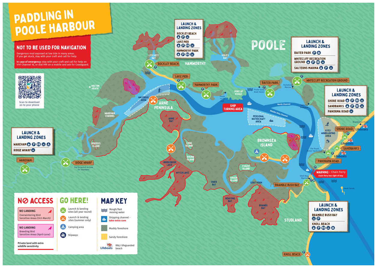 BARI Poole Harbour Paddle Power Map