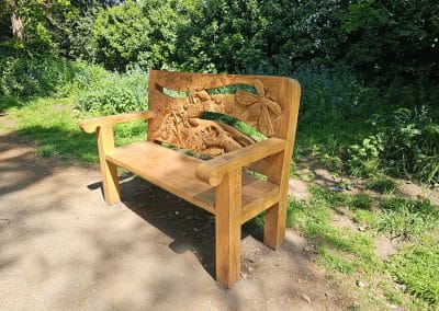 Tom Harvey benches at Woodland Walk, July 2025